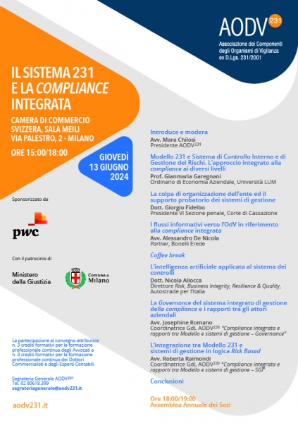 Il sistema 231 e la compliance integrata